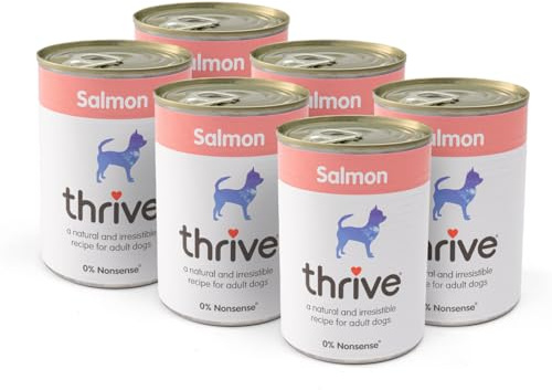 Thrive Complete Salmon Wet Dog Food – Adult – 6 x 375g Cans