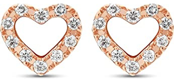 CHRIST CHRIST Damen-Ohrstecker 375er Roségold 20 Diamant