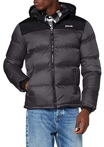 Schott NYC UTAH2 Jacket Mixte, Gris (Anthracite), XXL