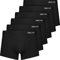 QINCAO Boxers Homme Lot de 6 Coton sous-vêtement Fitted Trunk Caleçons Ultra Doux Confortale,Noir ×6,S