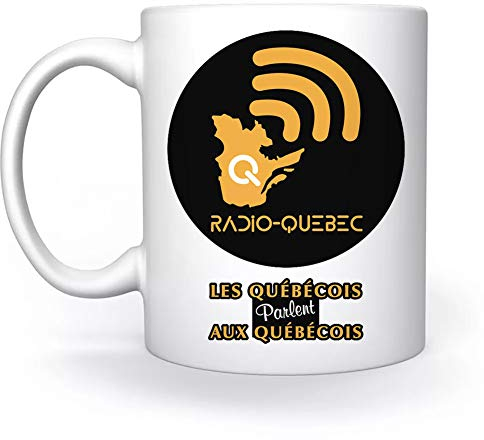 Radio-Quebec Blanc Tasse White Mug Cup