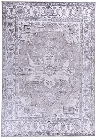 Adara | Teppich aus 100% Polyester | maschinell gewebt/handveredelt | Größe: 90 x 160 cm | Farbe: beige | Gino Falcone