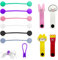10pcs Clip per Cavi, Organizer per Cuffie, Avvolgicavo in Silicone, Cartone Animato per Cavo Dati, Creativo Organizer per Cavi, Fascetta per Cavi Dati, Rotondo