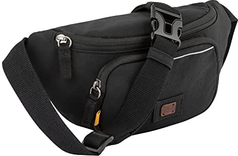 camel active City Herren Gürteltasche Bauchtasche Klein Schwarz