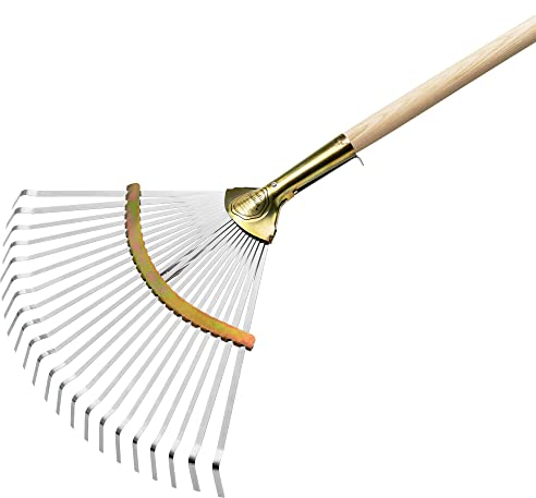 Siena Garden Scopa professionale per foglie 32-48 cm con manico regolabile