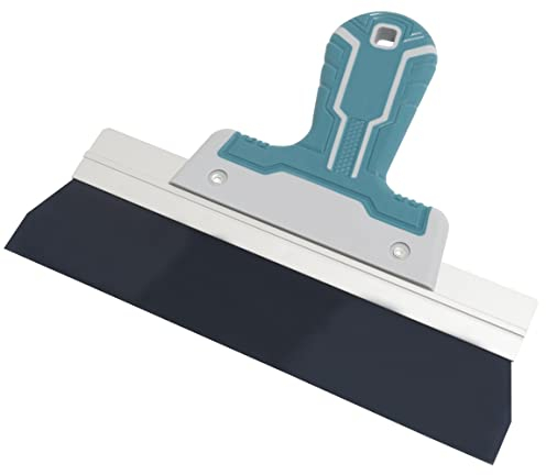 AERZETIX - C64766 - Spatola per lisciatura/finitura del rivestimento 250mm - coltello stucco vernice cartongesso - manico in plastica - strumento di intonaco muratura lavori manutenzione costruzione