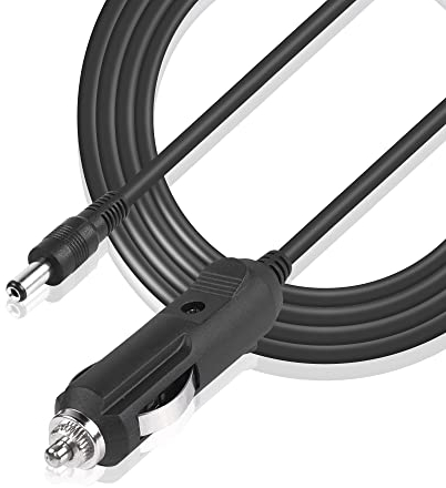 YAODHAOD Câble allume-cigare de voiture 12V 3A DC, 5,5 x 2,1 mm vers chargeur de voiture, câble d'alimentation, rallonge d'alimentation automatique pour DVR de voiture, caméra, GPS, CCTV (2,5 m)