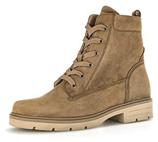 Gabor Damen Schnürstiefeletten - Schnürboots mit Wechselfußbett - Herbstschuhe & Winterschuhe Damen - Blockabsatz