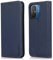 binandteam Coque pour Xiaomi Redmi 12C / Redmi 11A 4G,Housse en Cuir PU Portefeuille, Etui de Protection à Rabat Magnétique,Pochette Fermeture Anti-Choc Protection - Bleu