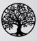 Arbre de vie en métal Décoration murale Silhouette Art pour Cadeau Intérieur Cadeau Extérieur Jardin Maison Decoration (60cm)