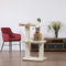 Natural Paradise Orchid M Cat Scratching Post with Natural Plywood Platforms H 103 x L 68 x W 38 cm Cream