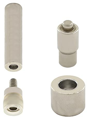 Outil à bouton-pression en jersey 17 mm – Boutons pression en métal sans couture, avec tampon à enfoncer et outil interchangeable, sans pince à bouton-pression