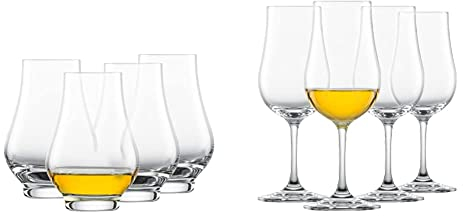 Schott Zwiesel Whisky Nosing Tumbler Bar Special (4er-Set)(130000) & Whisky Tasting Glas Bar Special (4er-Set), für Whisky, spülmaschinenfeste Tritan-Kristallgläser(Art.-Nr. 130001)