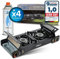 Z.M.C Premium Camping Gaskocher 2-flammig + 4 Gaskartuschen 227g, Campingkocher mit Transportkoffer für Outdoor und Innenraum, Balkon Tisch Kocher, Doppelgaskocher mit Piezozündung
