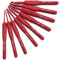 LenTLy 9-teilige Ergonomische Häkelnadel, Roter Griff, Aluminium, 2,0 mm - 6,0 mm, Häkelnadel-Set