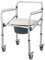 Suuim Toilettenstuhl Toilettenstuhl Toilettensitz Toilettenstuhl, klappbarer Toilettenstuhl mit Eimer, höhenverstellbar, maximale Belastung 100 kg