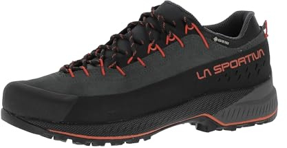 LA SPORTIVA TX4 Evo GTX Approach Shoes, Carbon Cherry Tomato, 9 UK