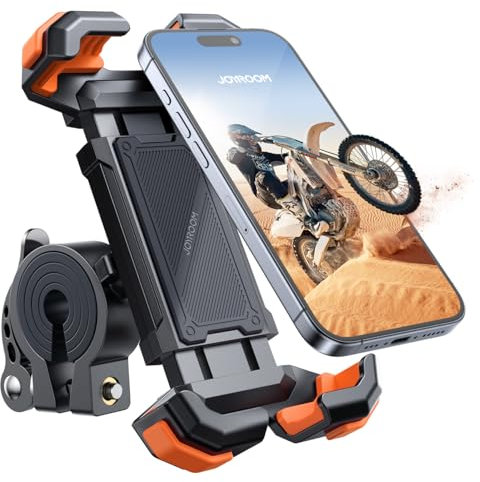 JOYROOM Handyhalterung Fahrrad Lenker,【165mph Wind Anti-Shake】Handyhalterung Motorrad, 【5S Schnellmontage】Handy Halterung Fahrradlenker,【360° Drehbar】Handyhalter Fahrrad für 4.7''-7.0'' Handys (Farbe)