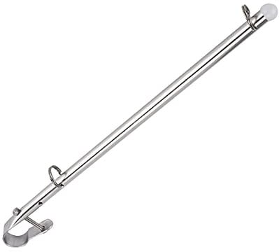 Asta Portabandiera per Barca Portabandiera per Barca Binario in Acciaio Inossidabile 40 cm/15,7 Pollici Kit Asta Portabandiera per Barca per Yacht Veicolo da Diporto