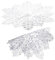 ABOOFAN 4 Pièces Set de Table Flocon de Neige Christmas Decoration Table Noel Set de Table Rond Sets de Table Flocon de Neige Tapis de Vaisselle Tapis de Table PVC Blanche