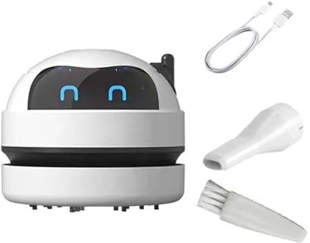 FytStycale Mini Aspirador de Escritorio Portátil para Uso Doméstico Y de Oficina, Blanco