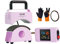 VEVOR Prensa Térmica para Sombrero Mini Prensa Térmica para Gorras con Panel de Control Integrado, Placa Calefactora Curva de 150 x 80 mm, Base de Seguridad y Guante, Apagado Automático, Morado