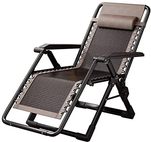 Liegestuhl für den Außenbereich, extra groß, Sonnenliege für Garten, langer und liegender Relaxsessel, zusammenklappbar, Rattan-Gartenmöbel