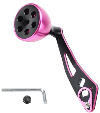 Supoion Moulinet de pêche à poignée unique en alliage d'aluminium avec poignée d'alimentation