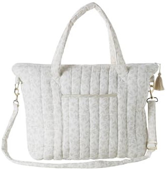 VERTBAUDET Wickeltasche „Plume“ beige bedruckt/hygge