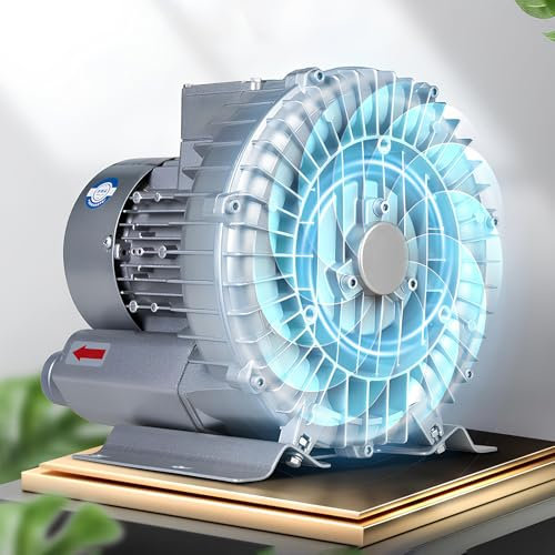 Dnowegas Industrielles Gebläse für Whirlpools, 220 V – 250 W, Gebläse für Fischteiche, Luftpumpe, Turbine, Gebläse für Pool