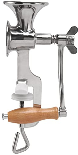 Cpolebev Voller Edelstahl Klassische KüChe Werkzeug Manuelle Mohn GetreidemüHle Handbetriebene NussmüHle und GewüRzmüHle