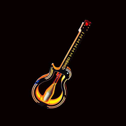 Mensola per bottiglie di liquore illuminata a LED, colorata, luminosa, per chitarra, vino, whisky, in acrilico, per bar, atmosfera KTV