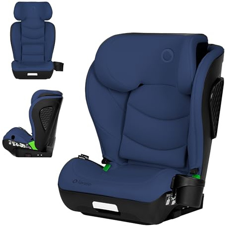 LIONELO NEAL I-SIZE Kindersitz, Gruppe 2 3, von 100-150 cm | Von ca. 3 bis 12 Jahren Befestigung ISOFIX oder ohne Gurte Verstellbare Kopfstütze Seitenschutz Armlehnen Standard R129