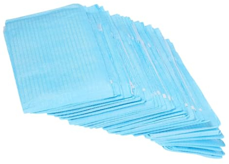 Toyvian 60 Stück Einweg Lätzchen Erwachsene Ölbeständig Schutzlatz für Senioren Essensschutz Pflege Einmal lätzchen zum Essen ohne Waschen Praktische Kleiderschützer für Ältere Menschen