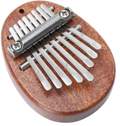 ULTECHNOVO Eight Keys Kalimba Daumenklavier aus Massivholz Tragbares Fingerpiano für Sicheres Mini Musikinstrument Einfach für Musikliebhaber und Anfänger