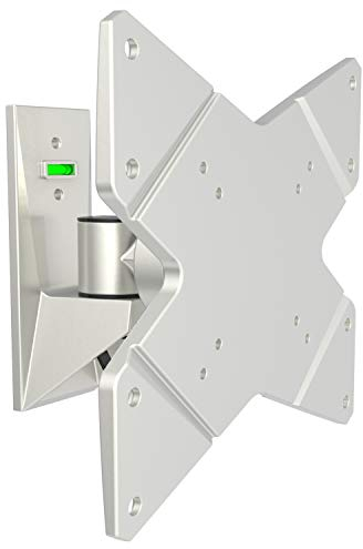 RICOO Soporte TV Pared Giratorio Inclinable Televisión 17-47 (43-119cm) S1522 Brazo Universal Televisor LED/LCD/Curvo VESA 75x75-200x200 Plata