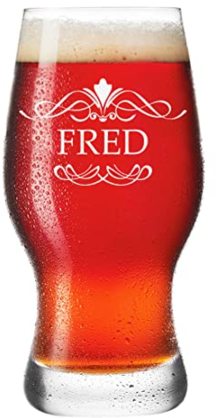 polar-effekt Bierglas 0,5 L mit Gravur für Männer - personalisiert Pilstulpe - für Craft-Beer, Bierliebhaber - Geschenk-Idee zum Geburtstag, Weihnachten