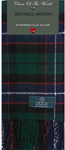 I LUV LTD Mitchell Modern Tartan Clan Scarf 100% Soft Lambswool