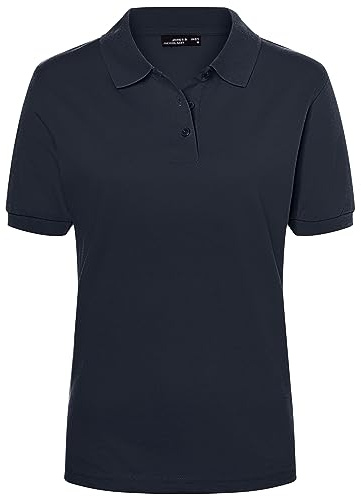 James & Nicholson Damenpolo Classic - Piqué-Poloshirt mit gestrickten Bündchen