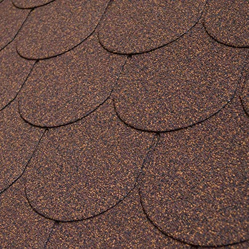 5er Pack Dachschindeln Bieberschwanz Braun 17,5 m²