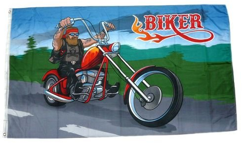 Fahne/Flagge Biker Motorrad 90 x 150 cm