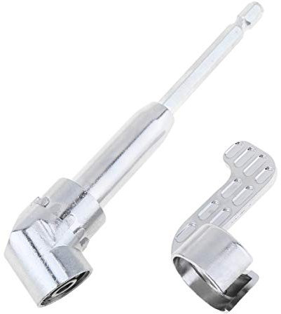 OriGlam 1/4 Inch 105 Degree Angle Extension Socket Holder Adapter, Hex Magnetic Screwdriver Angled Bit Holder, Right Angle Driver Screwdriver Power Drill Repair Tool