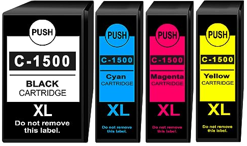4 Druckerpatronen kompatibel mit Canon 1500XL PGI-1500 für Canon MAXIFY MB2050 MB2150 MB2155 MB2350 MB2750 MB2755