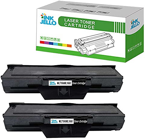 InkJello Compatible Toner Cartridges Replacement for Samsung ML-1660 ML-1665 ML-1670 ML-1675 ML-1860 ML-1865 ML-1865W SCX-3200 SCX-3205 SCX-3205W MLT-D1042S (Black, 2-Pack)