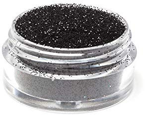Ultra Fine Glitter/Nail Art Floristry Dust/Wine Glass & Crafting Glitters/Card Making Supplies / 0.008 Pack of Glitter 10g 25g 50g 100g (Black, 25g)