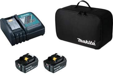 Pack Energie 2 batteries Makstar Li-Ion 18V 5Ah BL1850B + chargeur rapide Makstar 9.6V à 18V DC18RC + sacoche MAKITA LOT0154