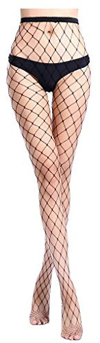 Level Great Mujeres Sexy Girl Mallas Medias de Red Rejilla de Malla Pantimedias Medias Hueco a Cabo Medias elástico Ahueca hacia Fuera Medias Leggings Calcetines Largos