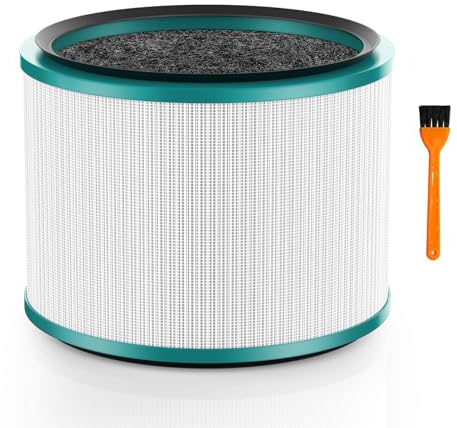 2 Pack Air Purifier Filter Replacements for Dyson HP01, HP02, DP01 Desk Purifiers. Compare to Part # 968125-03 - Compatible with Dyson Pure Hot Cool Link Air Purifier Filter Replacement.