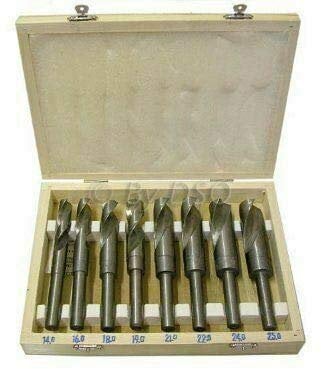 Unibos 8pc Blacksmith Titanium HSS High Speed Steel Twist Drill Bit Set 14-25mm
