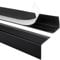 Quest Treppenkantenprofil Selbstklebend PVC Kunststoff Treppen-Kantenschutz 50x42mm, schwarz, 90cm